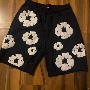 Denim Tear Shorts Navy Blue